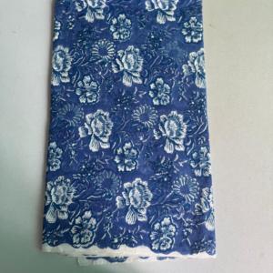 Tela 100% Algodón Estampada a Mano, Suave, Transpirable, Teñido Natural, Estilo Boho Floral, Material para Vestidos, Venta al por Mayor, India Soul Jaipur, Algodón Peinado - Product Image 2