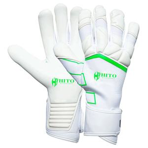 Gants de gardien de but professionnels avec protection dorsale complète en latex, contact frontal en latex et sangle élastique intégrée - Product Image 1