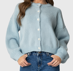 Pull élégant en mélange de cachemire à col rond, respirant, avec fermeture à boutons, chemise tricotée à manches longues pour femme, chaud et ample pour l'hiver - Product Image 5