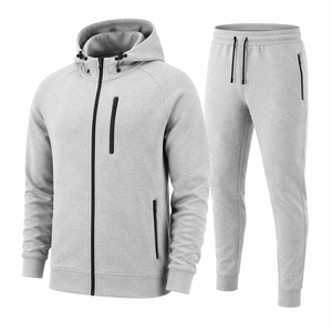 Custom <b>Mens</b> Tech Fleece Tracksuit Set Zip Up Hoodie and Jogger <b>Pants</b> Slim Fit Casual Sportswear 2 Piece Sweatsuit <b>Gym</b> Wear - Product Image 1