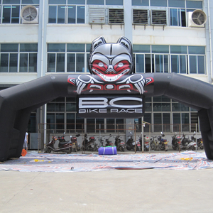 Inflatable BC Bike Archway with Digital Printing and Electric <b>Pump</b> Over 12ft Tall for Advertising Events - Product Image 1