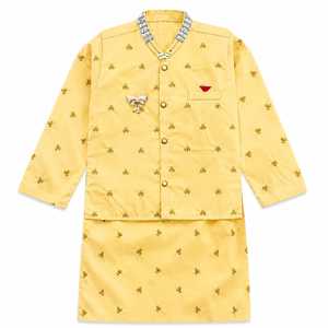 Conjunto de Falda y Blusa de Manga Larga Bordada para Bebés Niñas, Estilo Tradicional de Algodón, Ropa Formal para Bodas, Fiestas de Verano, de Secado Rápido - Product Image 1
