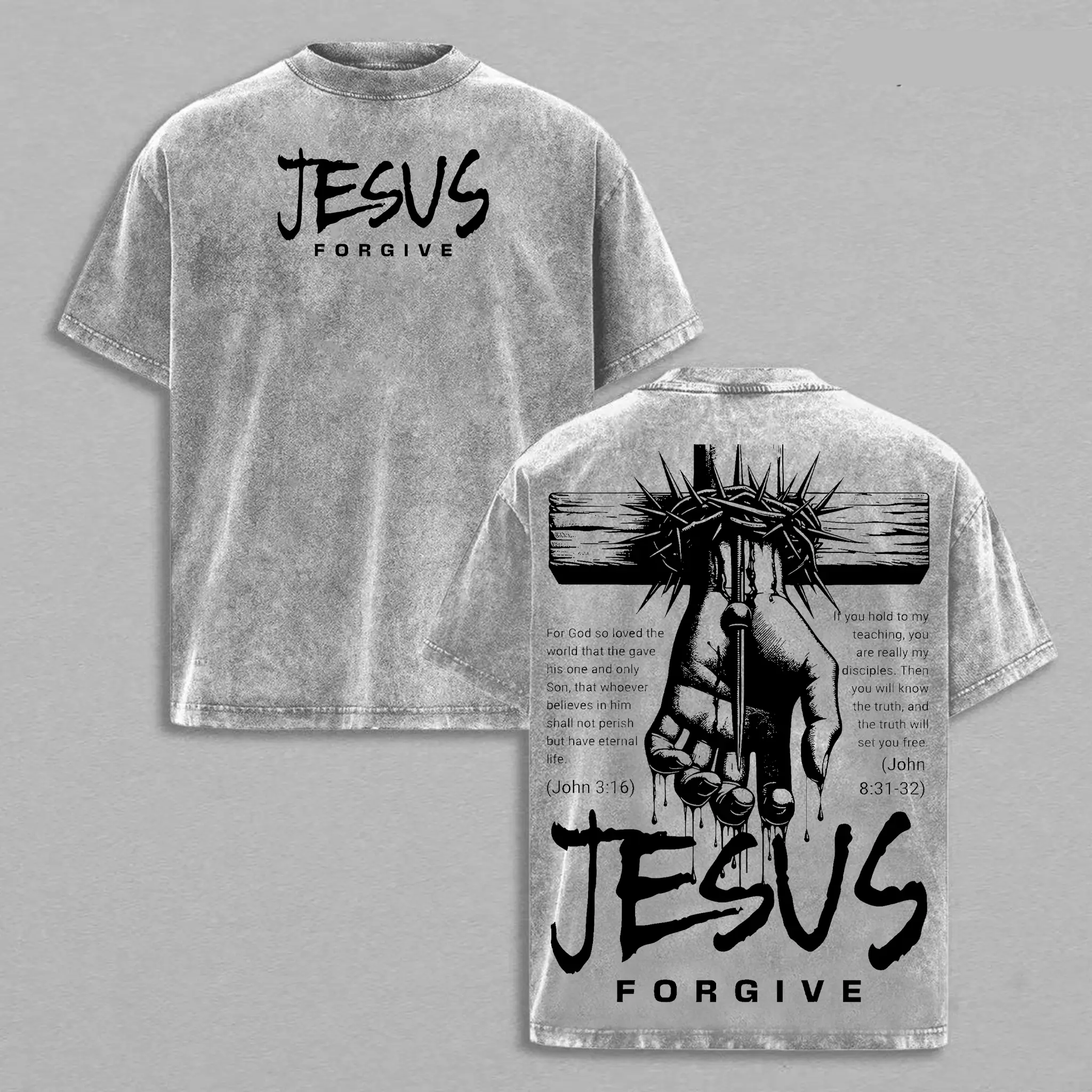 T-shirt "Frost Jesus Forgive"