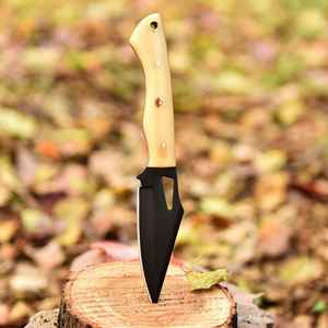 Cuchillo de Caza y Supervivencia Industrial de Hoja Fija para Exteriores, al por Mayor OEM, con Mango de Micarta y Hueso, de Acero Inoxidable - Product Image 3