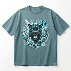 T-shirt astrologique de géométrie sacrée |   T-shirt en coton épais 240 GSM violet prune foncé avec phases lunaires - Product Image 6
