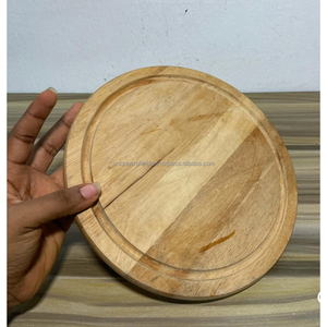 Handmade Classic Wood Reversible Chopping Board Thick Durable Hardwood Cutting Tray Meat Vegetables Acacia Mango Pine <b>Oak</b> Handle - Product Image 6