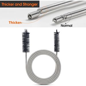 Spazzola per Pulizia Tubi in Acciaio Inox da 61 Pollici, Extra Spessa con Molla Rinforzata, Flessibile con Fori Sottili Curvi - Product Image 3