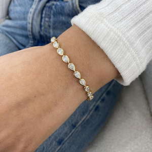 Genuine IGI Certified Lab Diamond Bracelet 10K 14K 18K Solid <b>Gold</b> Sustainable Stones <b>Rose</b> White Yellow <b>Gold</b> Fine Jewelry - Product Image 5
