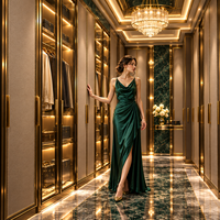 Système de dressing en cuir sur mesure, finition haut de gamme avec coordination technique pour projets d'aménagement intérieur de villas