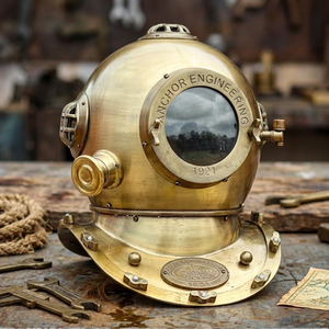 Casco de Buceo Náutico de Latón con Ancla, Estilo Vintage, para Decoración de Hogar, Oficina, Bar, Restaurante, Hotel, Estante o Escritorio - Product Image 3
