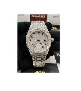 Relojes de Lujo con Movimiento Automático Estilo Hip Hop a Precio de Fábrica, Reloj con Diamantes Moissanite de Calidad VVS para Hombre con Caja - Product Image 1