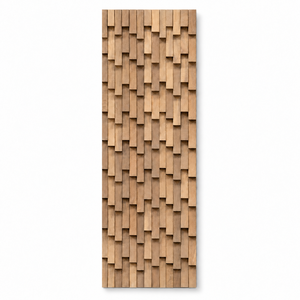 Panel de Pared 3D de Madera Maciza Moderna, Diseño Minimalista Contemporáneo, Decoración Interior, Paneles de Pared Flexibles para Baño - Product Image 1
