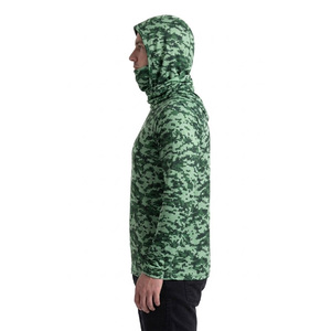 Sudadera con capucha de pesca de manga larga con protección UPF 50 y estampado por sublimación personalizado para hombre, ropa de exterior con estampado personalizado para hombre, sudadera con capucha de pesca. - Product Image 3