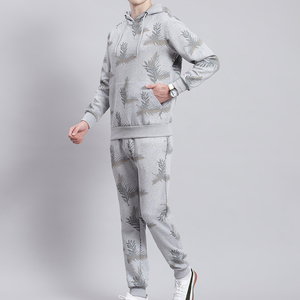 Mens Hooded Fleece Winter Tracksuits And Sweatpants Jogger <b>Sets</b> Drawstring Closure Training Leisure Workout Clothing Premium <b>Set</b> - Product Image 1