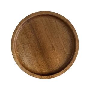 Rustic mango wood round platter tray ideal <b>for</b> serving fruits desserts snacks stylish natural wooden <b>kitchen</b> <b>decor</b> <b>item</b> - Product Image 6