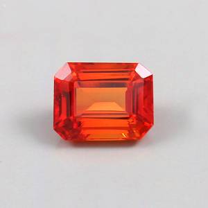 Zafiro Naranja Ceylon Fanta, Gema Suelta con Corte Radiante, Zafiro Naranja para Joyería y Fabricación de Anillos - Product Image 5