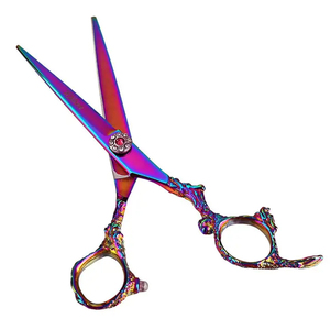 Kit de Coiffure de Haute Qualité avec Ciseaux de Coiffure et Ciseaux à Effiler à Manche Dragon pour Hommes, Femmes et Toilettage d'Animaux - Product Image 1
