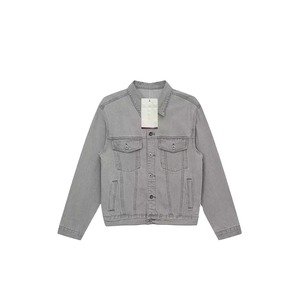 Chaqueta Vaquera Corta Retro para Mujer, Estilo Otoñal, Azul Claro Lavado, Chaqueta Vaquera Corta, Proveedor OEM - Product Image 1