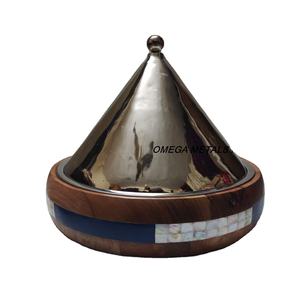 Cazuela con tapa en forma de cono de nácar de la mejor calidad para vajilla Calentador de pies de alta calidad para Decoración de mesa y restaurantes - Product Image 1