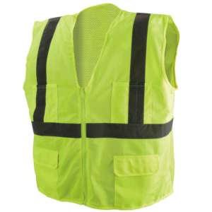 Gilet de sécurité ANSI Classe 2 de qualité supérieure, très vendu, avec logo personnalisé, LED clignotante, imperméable, séchage rapide, haute visibilité, en vente - Product Image 1