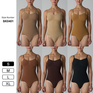 Mono corto transpirable para mujer con control de abdomen, cuello halter, entrepierna abierta, de Spandex/Nylon para ropa deportiva - Product Image 3