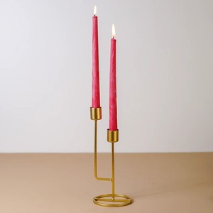 Advent Candle Holder Centerpiece Gold Metal Taper <b>Stand</b> Decorative Holiday Table Decor Modern Design Accent - Product Image 3