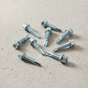 Tornillos Autoperforantes de Cabeza Hexagonal, Clase 8, Acero al Carbono, Acabado Galvanizado/Zinc/Fosfato, en Pulgadas/Métrico, para Techos y Estructuras, OEM Disponible - Product Image 1