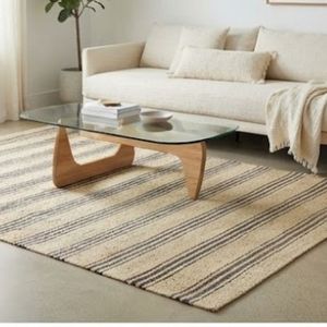Hot Sale Indian Manufacturer Striped Jute Area <b>Rug</b> Rectangle Flat Weave Modern <b>Living</b> <b>Room</b> Use Beige Gray Tone - Product Image 3