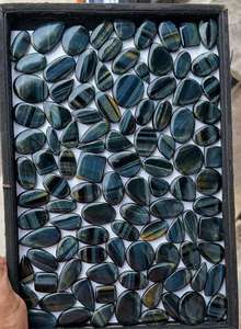 Cabujón de Ojo de Tigre Azul Natural de Alta Calidad al por Mayor, Gemas de Cristal Sueltas de Formas Variadas, Hermosas y Finas para Mujer - Product Image 2
