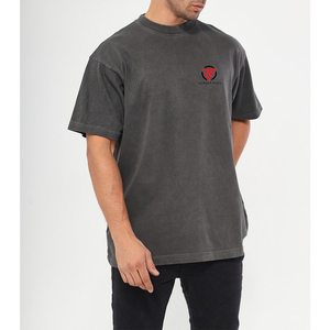 Camiseta de Hombre, Nueva Colección 2026, Alta Calidad, 320gsm, Algodón Grueso, Estilo Urbano, Impresión de Logotipo Personalizado, Lisa - Product Image 3