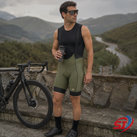 Cuissard de cyclisme personnalisé pour homme, séchage rapide, rembourré, en polyamide, imprimé réfléchissant, ajusté