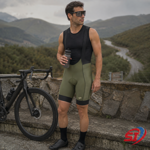 Cuissard de cyclisme personnalisé pour homme, séchage rapide, rembourré, en polyamide, imprimé réfléchissant, ajusté - Product Image 2