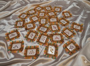 Cadeaux de retour pour mariage indien traditionnel, autocollants décoratifs faits main en velours pour le front (Bindi Booklet), idéaux pour Diwali et la Fête des Mères - Product Image 4