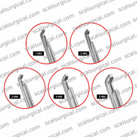 Rongeur manuel réutilisable en titane bleu Ferris Smith Kerrison, à pointe acérée, de 1 mm à 6 mm, instrument de ponction osseuse pour neurochirurgie et colonne vertébrale
