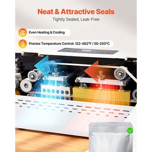 Sigillatrice a Nastro Continuo Automatica con Controllo Digitale della Temperatura, Larghezza di Sigillatura 0.32-0.47, Macchina Sigillatrice Continua Moderna - Product Image 5