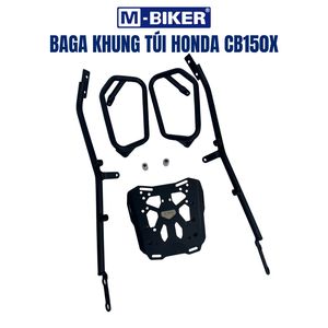 Porte-bagages arrière M-Biker Hond CB150X avec support pour sac latéral, accessoires pour moto - Product Image 4