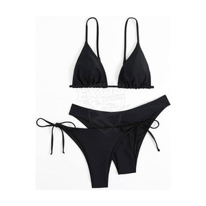 Conjunto de Traje de Baño de Cintura Alta para Mujer, Fabricado en Fábrica, Impresión Personalizada, Conjunto de Bikini para Mujer a Precio Razonable - Product Image 3