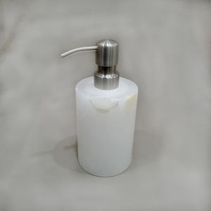 Support de distributeur de savon en pierre d'albâtre personnalisable, installation facile, flacon de savon liquide de luxe, écologique, pour salle de bain - Product Image 2