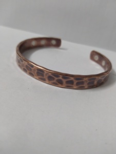 Copper Cuff <b>Bracelet</b> With Braided Design Handmade <b>Metal</b> Jewelry For Men Women - Product Image 3