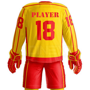 Uniforme de Hockey sobre Hielo para Equipos de Adultos, Duradero, 100% Poliéster, Transpirable, Cómodo, Unisex - Product Image 4