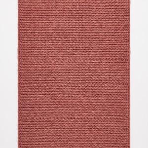 Tapis en laine de couleur unie en terre cuite de qualité supérieure, tissé à la main, à boucles texturées, design rustique moderne pour salon - Product Image 5