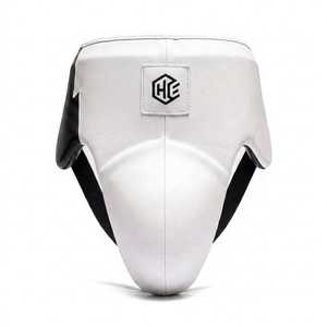 Ensemble de boxe personnalisé OEM/ODM blanc et noir, écologique, confortable et protecteur, avec gants et protège-tête en cuir de vachette véritable – Vente chaude - Product Image 3