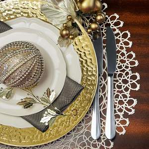 Assiette de Présentation Premium, Design Rond Élégant, Vaisselle Réutilisable pour Mariages, Banquets, Hôtels et Décoration de Table - Product Image 6