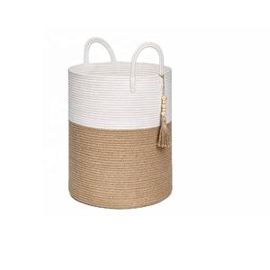 Decorative Jute <b>Basket</b> – Handmade Rustic Natural Fiber <b>Storage</b> <b>Basket</b> for Home Decor and Organization - Product Image 4