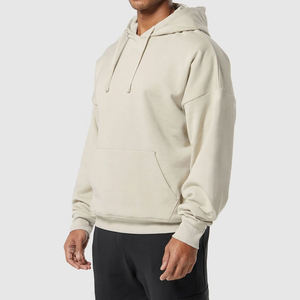 Sudadera con Capucha de Algodón Personalizada para Hombre, Estilo Urbano, Color Caqui Oliva, Fabricante OEM, Fábrica de Sialkot, Sudadera Informal Holgada con Capucha - Product Image 4