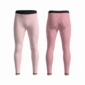 Leggings de compression moulants taille haute pour la gym et la course, vêtements de sport extensibles, tenue de fitness, pantalon personnalisable avec logo – Vente en gros - Product Image 3