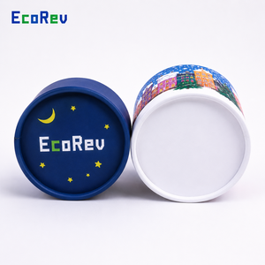 Caja de Regalo de Tubo Redondo de Papel Duro para Navidad, con Diseño Personalizado, Biodegradable y Ecológico, al por Mayor - Product Image 3