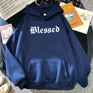 เสื้อฮู้ดผู้หญิง คุณภาพใหม่ พิมพ์ลายสร้างสรรค์ เสื้อฮู้ดสไตล์สตรีท ฮิปฮอป เสื้อฮู้ดฤดูใบไม้ร่วง ผ้าฟลีซหลวมๆ - Product Image 3