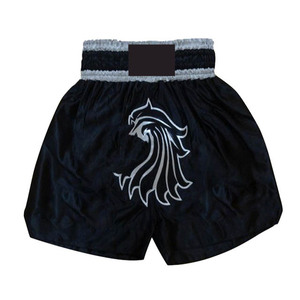 Pantalones Cortos de Muay Thai en Tela Satinada para Gimnasio, Boxeo, Karate, Entrenamiento, Combate, Ropa Ligera y Resistente para Artes Marciales - Product Image 5