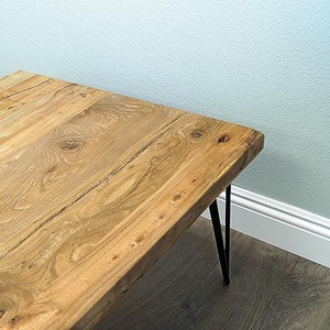 Table d'appoint en bois de manguier avec pieds en forme d'épingles, vente en gros |   Fabriqué à la main à Moradabad - Product Image 3